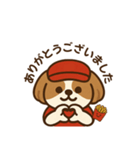 ミミちゃんのファストフード店（個別スタンプ：4）