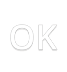 OK！いろんな気持ち、いつでも使える！（個別スタンプ：1）