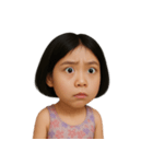 変顔のショートヘアの女の子 （NT）（個別スタンプ：7）