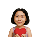 変顔のショートヘアの女の子 （NT）（個別スタンプ：16）