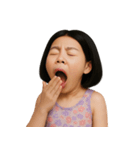 変顔のショートヘアの女の子 （NT）（個別スタンプ：29）