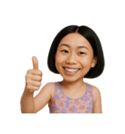 変顔のショートヘアの女の子 （NT）（個別スタンプ：33）