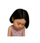 変顔のショートヘアの女の子 （NT）（個別スタンプ：34）