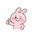 いたずら好きなピンクのウサギ （NT）（個別スタンプ：11）