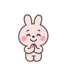 いたずら好きなピンクのウサギ （NT）（個別スタンプ：18）