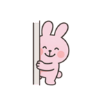 いたずら好きなピンクのウサギ （NT）（個別スタンプ：19）