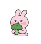いたずら好きなピンクのウサギ （NT）（個別スタンプ：20）