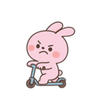 いたずら好きなピンクのウサギ （NT）（個別スタンプ：25）