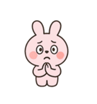 いたずら好きなピンクのウサギ （NT）（個別スタンプ：26）