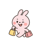 いたずら好きなピンクのウサギ （NT）（個別スタンプ：27）