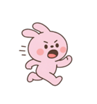 いたずら好きなピンクのウサギ （NT）（個別スタンプ：29）