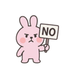 いたずら好きなピンクのウサギ （NT）（個別スタンプ：31）