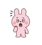 いたずら好きなピンクのウサギ （NT）（個別スタンプ：33）