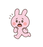 いたずら好きなピンクのウサギ （NT）（個別スタンプ：36）