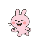 いたずら好きなピンクのウサギ （NT）（個別スタンプ：37）