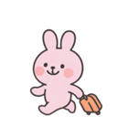 いたずら好きなピンクのウサギ （NT）（個別スタンプ：39）