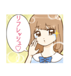 激アツ！きらきら美少女スタンプ（個別スタンプ：12）