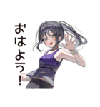 筋トレ女子の筋肉自慢（個別スタンプ：3）