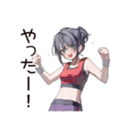筋トレ女子の筋肉自慢（個別スタンプ：8）