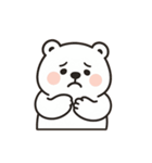 ぽっちゃりシロクマ （NT）（個別スタンプ：34）