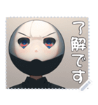 顔 メッセージ スタンプ 10（個別スタンプ：6）