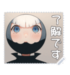 顔 メッセージ スタンプ 10（個別スタンプ：24）