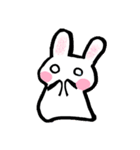 毎日うさぎ【挨拶/返信/お礼】カニさん付き（個別スタンプ：15）