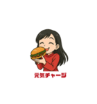 バインミーだいすき女子（個別スタンプ：4）