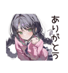 人見知り系女子のモジモジ（個別スタンプ：7）