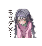 人見知り系女子のモジモジ（個別スタンプ：33）