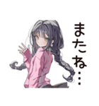 人見知り系女子のモジモジ（個別スタンプ：40）