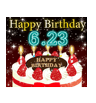 6月下旬❤️日付入り❤️誕生日おめでとう❣️（個別スタンプ：8）