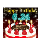 6月下旬❤️日付入り❤️誕生日おめでとう❣️（個別スタンプ：9）