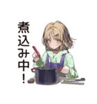 ゆるパーカーちゃんの料理（個別スタンプ：10）