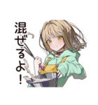 ゆるパーカーちゃんの料理（個別スタンプ：16）