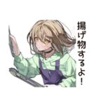 ゆるパーカーちゃんの料理（個別スタンプ：32）