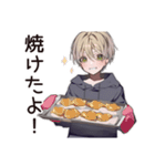 ゆるパーカーくんの料理（個別スタンプ：5）