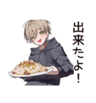 ゆるパーカーくんの料理（個別スタンプ：15）
