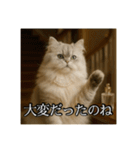 ちょっと上からな猫（個別スタンプ：12）