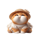 旅行服を着た子猫（NT） v.3（個別スタンプ：3）
