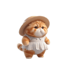 旅行服を着た子猫（NT） v.3（個別スタンプ：4）