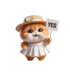 旅行服を着た子猫（NT） v.3（個別スタンプ：32）