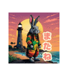 使える！レゲエのウサギ_日本語（個別スタンプ：7）