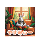 使える！レゲエのウサギ_日本語（個別スタンプ：28）