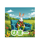 使える！レゲエのウサギ_日本語（個別スタンプ：30）
