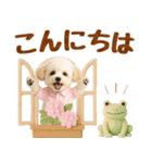 大人可愛いトイプーで梅雨の気づかい敬語（個別スタンプ：11）