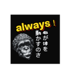 かっこいいチンパンのひとこと（個別スタンプ：2）