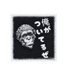 かっこいいチンパンのひとこと（個別スタンプ：6）