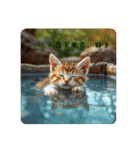 温泉♨️と猫（個別スタンプ：10）