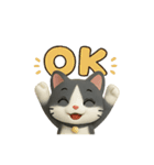 猫のぶんたドール（個別スタンプ：3）